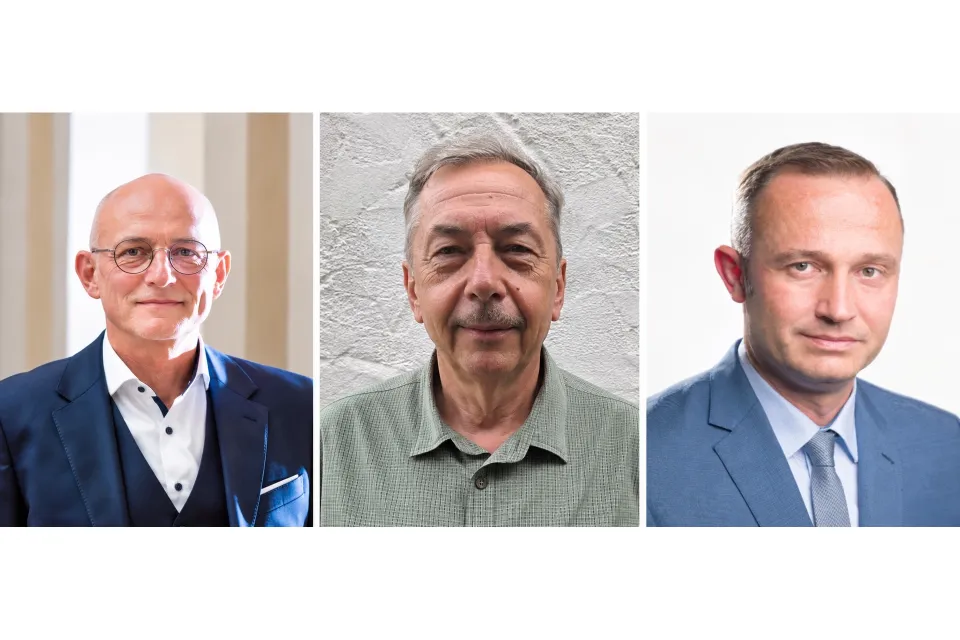 v.l.n.r.: Landrat Uwe Melzer, Thomas Lahr und Uwe Rückert. / Fotos (3): © privat